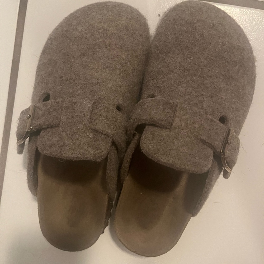 Mango gray mules